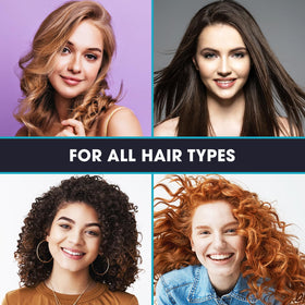 Shiny Leaf DHT Blocker Conditioner detangle-ready texture in shot helps styling