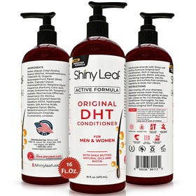 Shiny Leaf DHT Blocker Conditioner salon-like finish at home depiction