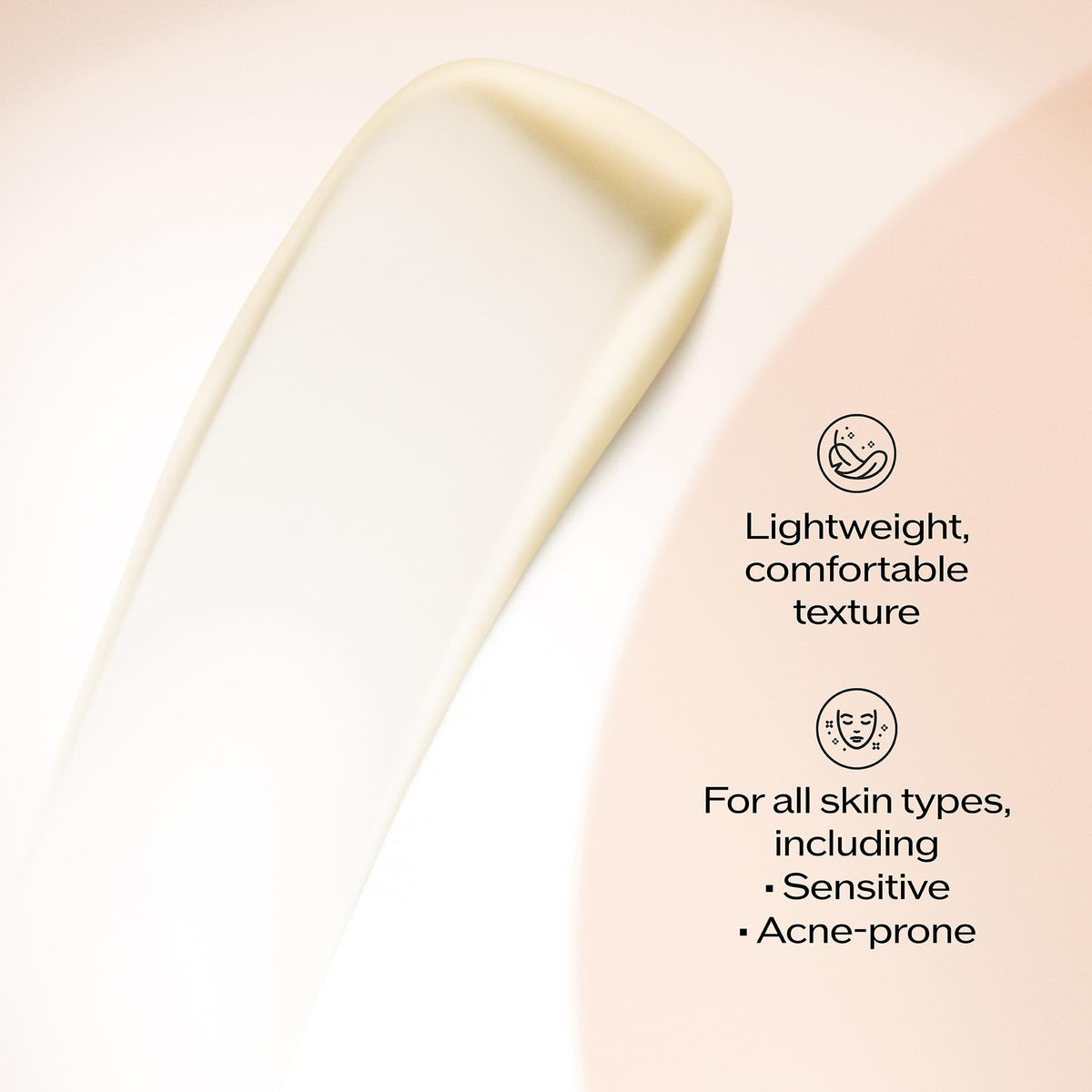 Shiseido Benefiance serum texture swirl reveals lightweight, fast absorption