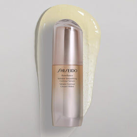 Shiseido Benefiance serum with fresh yuzu indicating 24-hour moisture