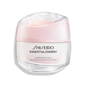 Shiseido Essential Energy Day Cream SPF 20 bottle front highlights lightweight hydration