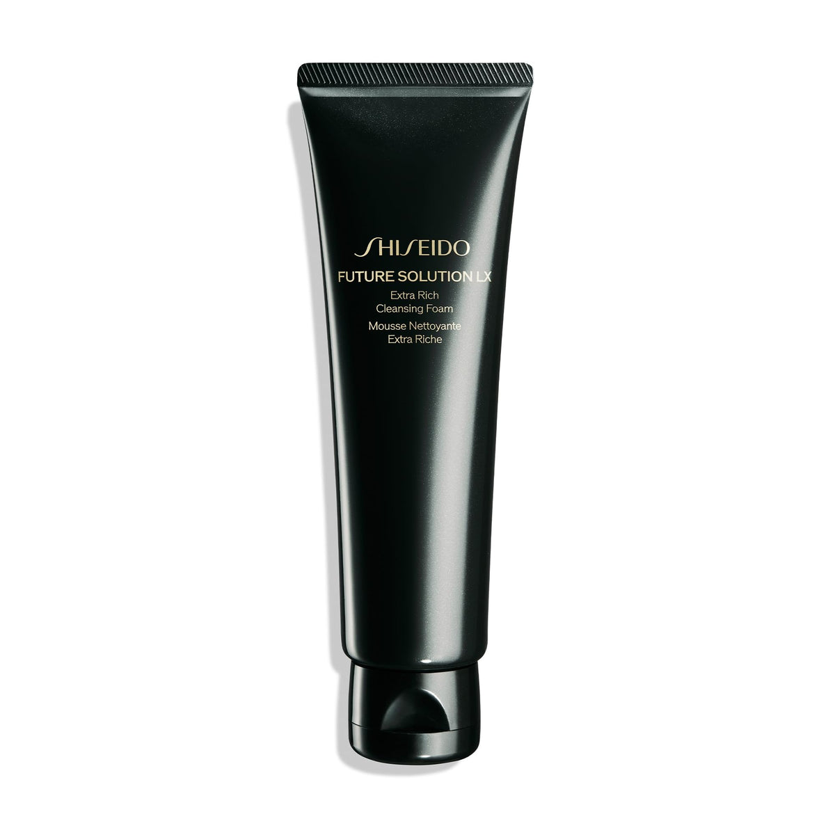 Shiseido Future Solution LX cleansing foam bottle for a luxurious cleansing ritual