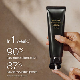 Shiseido Future Solution LX cleansing foam lather delivering rich moisture and a refreshing cleanse