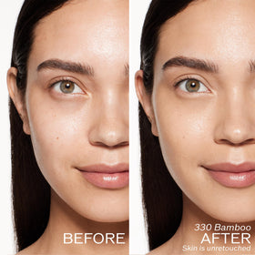 Shiseido Revitalessence swatches medium coverage with radiant finish