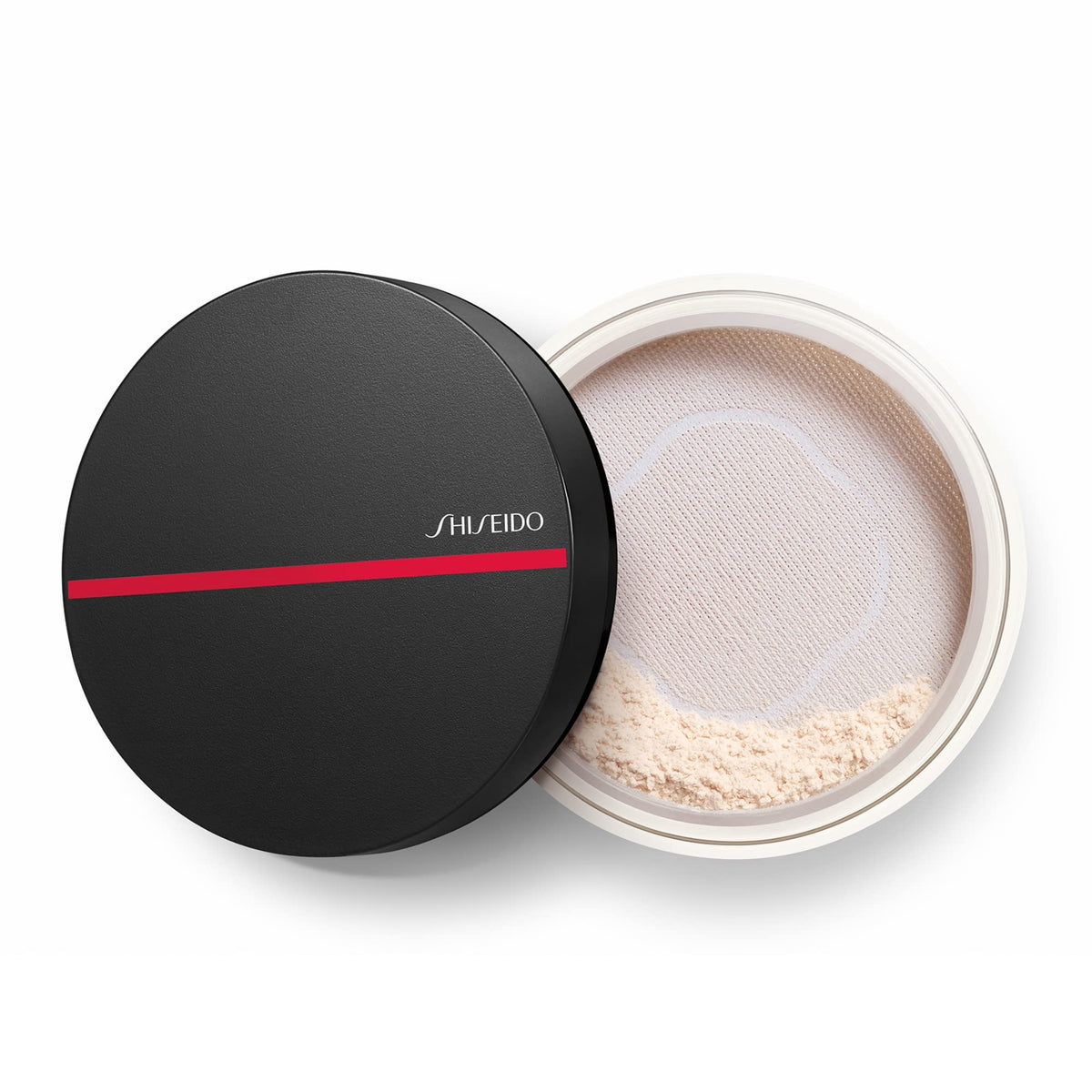 Shiseido Synchro Skin Powder applied with brush for shine control