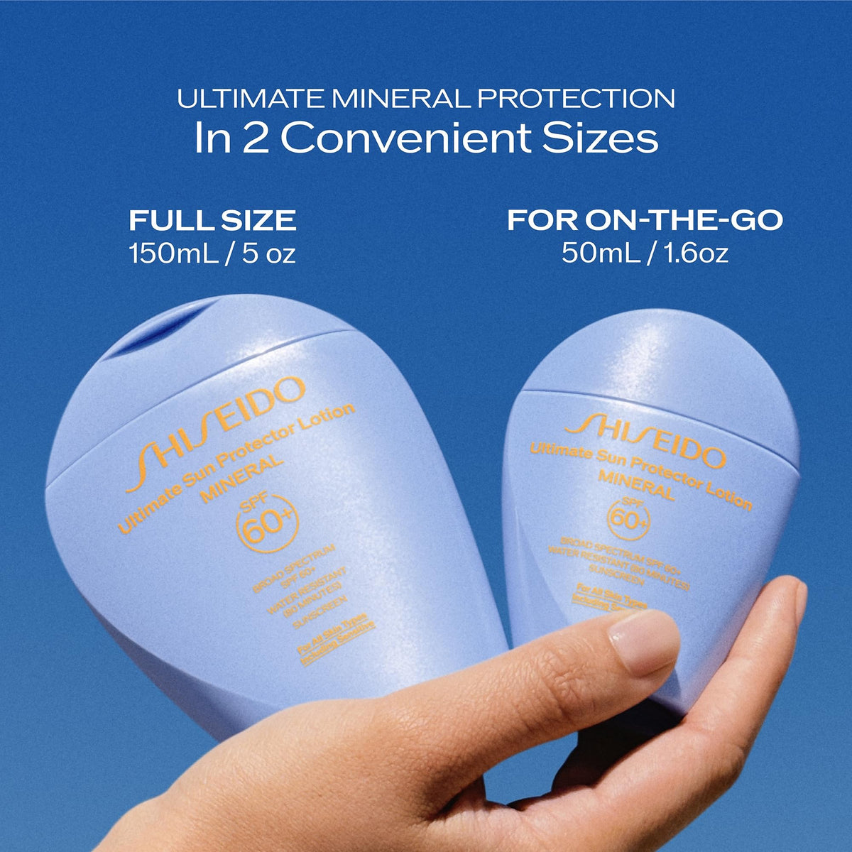 Shiseido Ultimate Sun Protector Lotion suitable for face and body daily use.