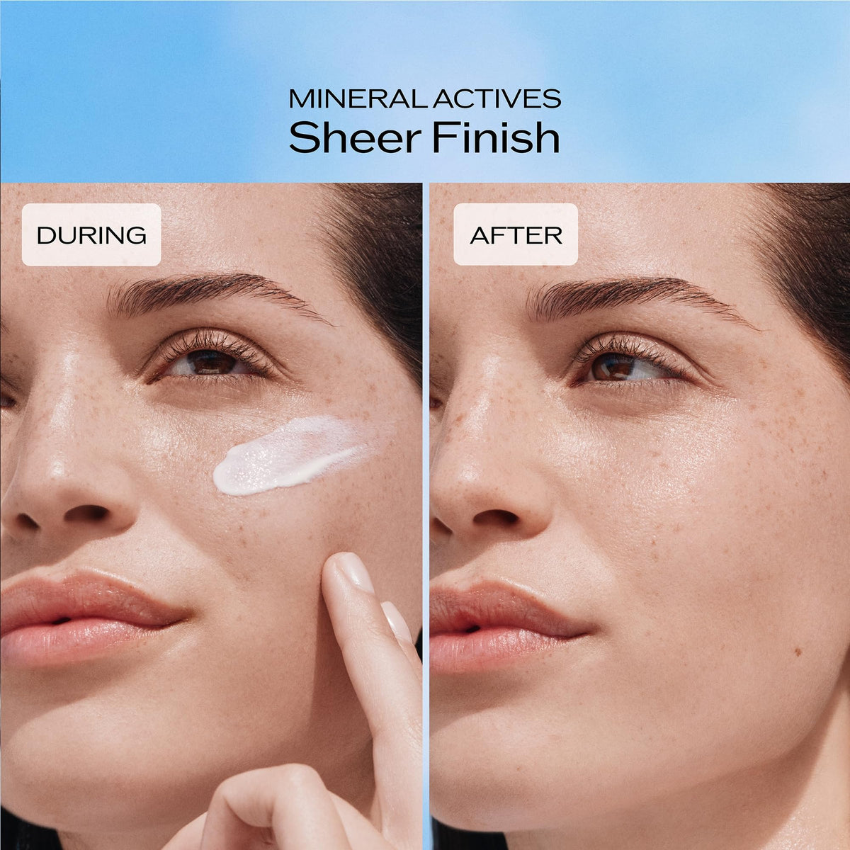Shiseido Ultimate Sun Protector Lotion spread on skin for even, sheer coverage.