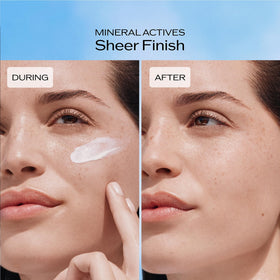 Shiseido Ultimate Sun Protector Lotion spread on skin for even, sheer coverage.