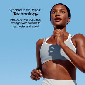 Shiseido Ultimate Sun Protector Lotion during water resistance test on skin