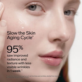 Ultimune serum dropper releasing on skin to show quick absorption.
