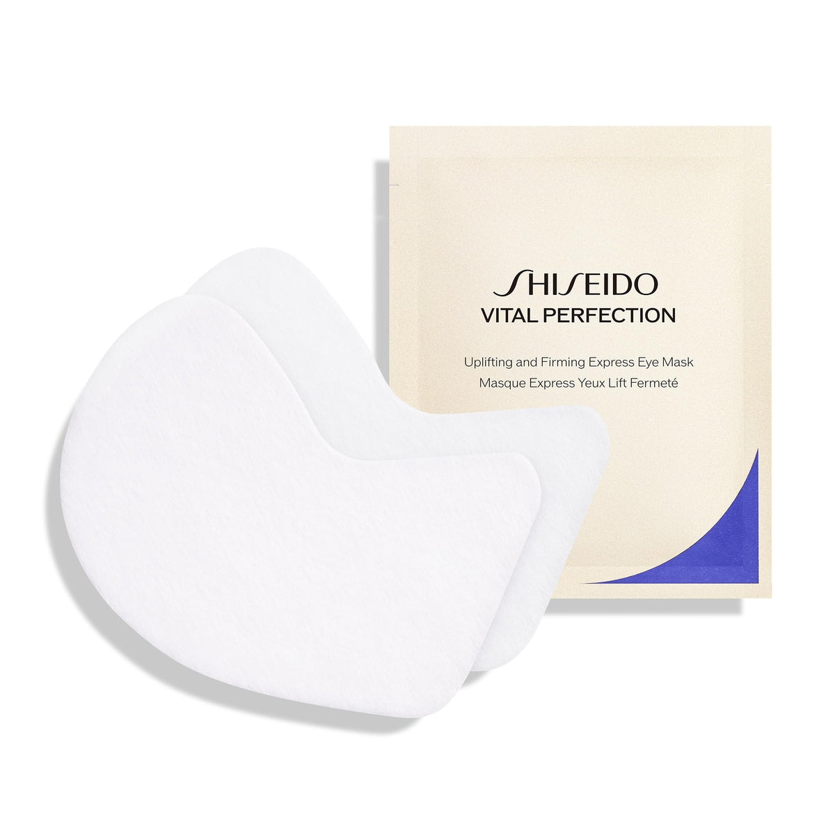 Shiseido Vital-Perfection eye mask pack targets under-eye puffiness and dark circles.