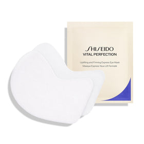 Shiseido Vital-Perfection eye mask pack targets under-eye puffiness and dark circles.