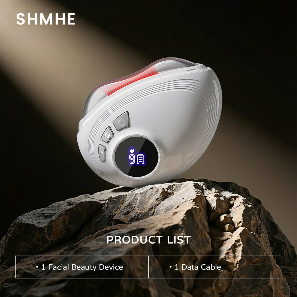 SHMHE 9-mode vibration system enabling adjustable micro-vibrations for skincare
