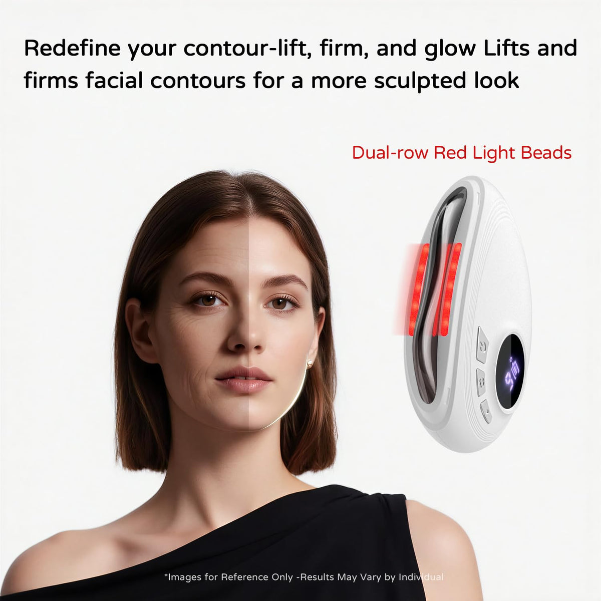 SHMHE metal curve head closeup displaying ergonomic curvature for smooth glide