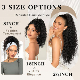 SHNMIN daily-use ponytail adds volume with lightweight feel