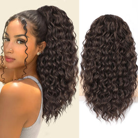 SHNMIN ponytail extension 18-inch curly-wavy adds effortless daily volume.