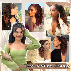 SHNMIN fluffy volume delivers fuller, natural-looking ponytail.
