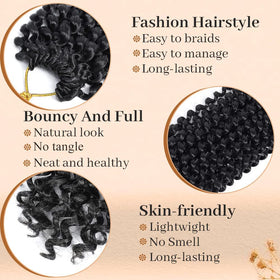 ShowCoco Passion Twist long bohemian curly hair offering versatile protective styling