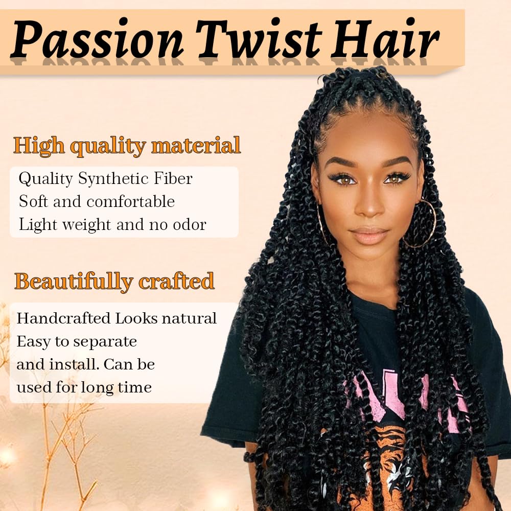 ShowCoco Passion Twist hair is odorless and lightweight for everyday wear
