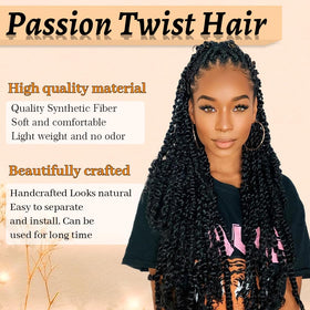 ShowCoco Passion Twist hair is odorless and lightweight for everyday wear