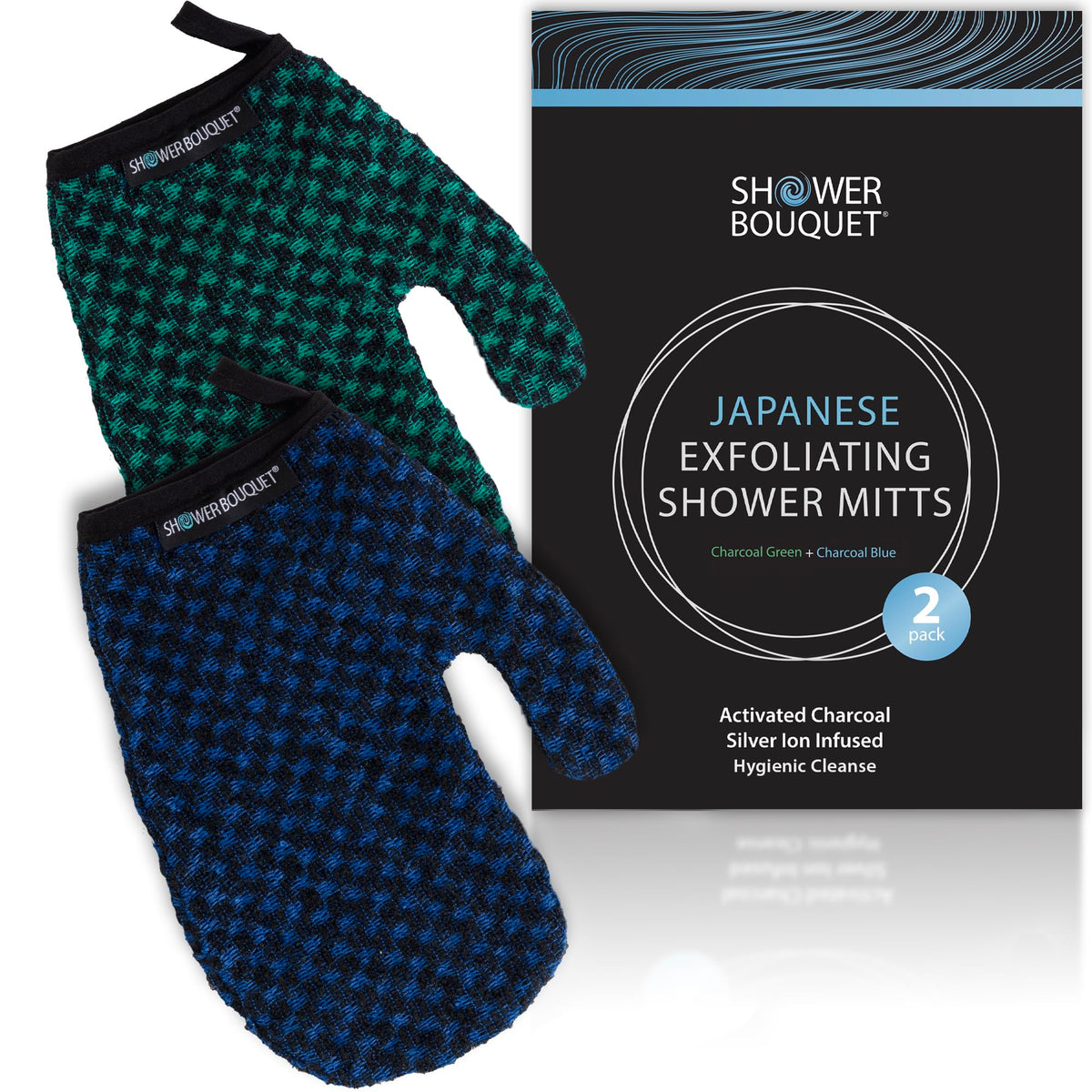 Shower Bouquet after-use glove ready for storage.