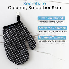 Shower Bouquet glove fabric infused with silver ions for sanitary freshness