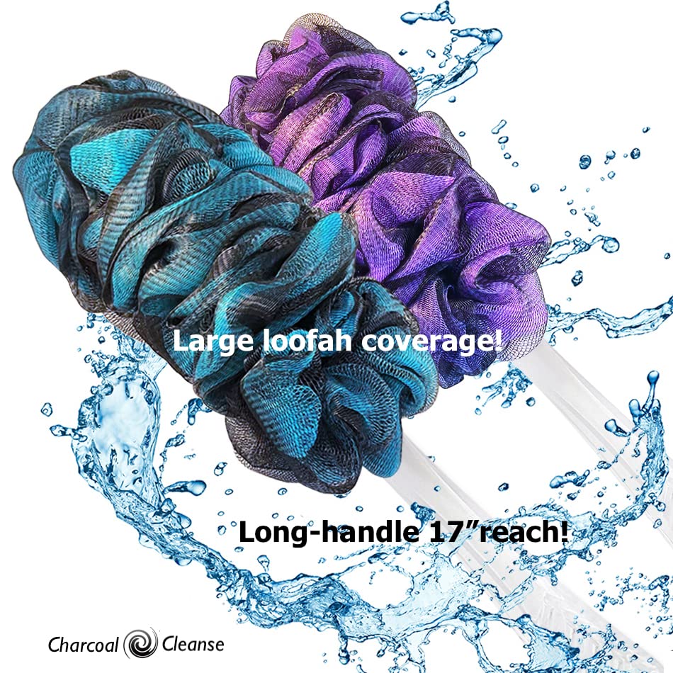 Shower Bouquet premium plush puffs boost foam with body wash or soap.
