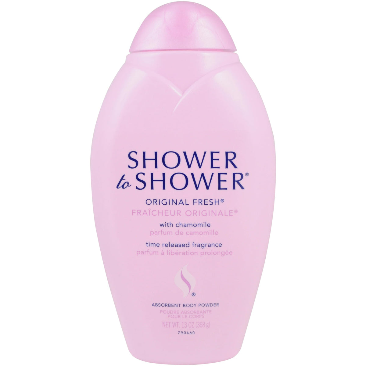 Shower To Shower talc-free corn starch formula keeps skin dry and comfortable