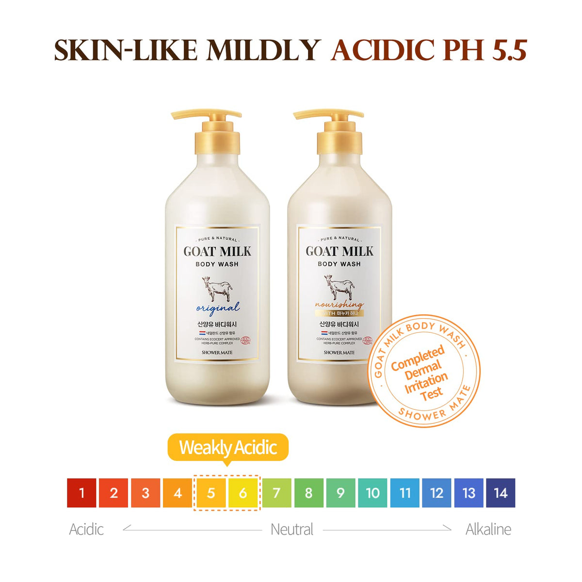SHOWERMATE AEKYUNG Pure Herb Complex with Basil, Bergamot, Salvia.