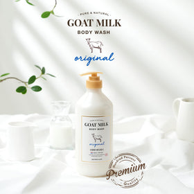 SHOWERMATE AEKYUNG bottle label close-up shows Ecocert herb complex for soothing skin.