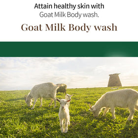 SHOWERMATE Goat Milk Body Wash shower scene.