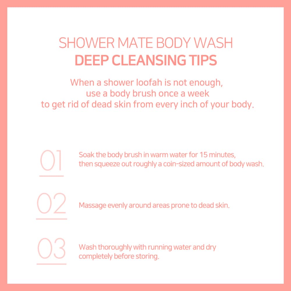 SHOWERMATE Natural Body Wash foam image shows rich lather for skin comfort.