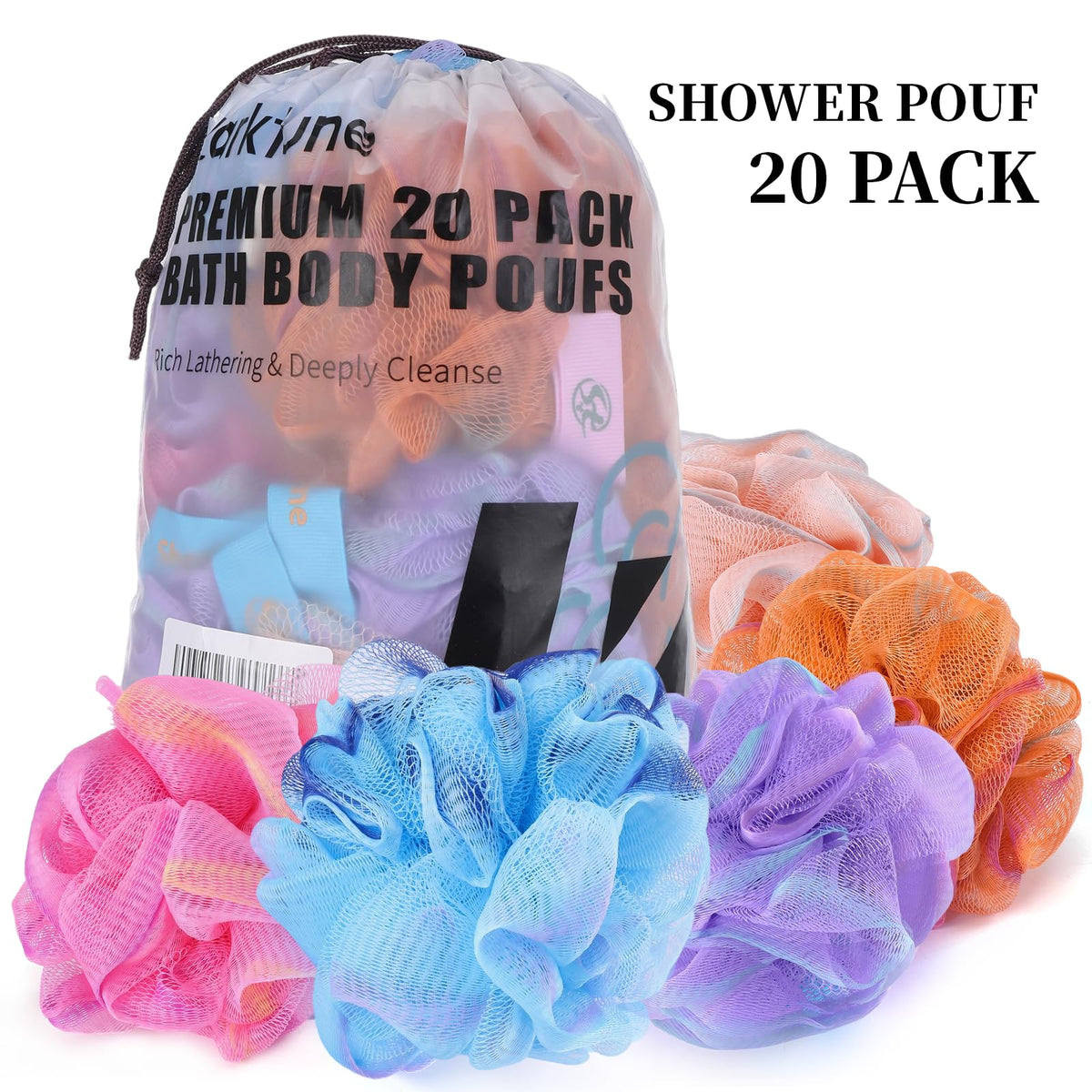 Showertime Mini Shower Loofah dries easily, keeping your bathroom tidy between uses.