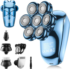 SHPAVVER head shaver 5in1 kit in use for a smooth bald shave
