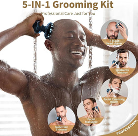 SHPAVVER IPX7 waterproof design supports wet or dry shaving