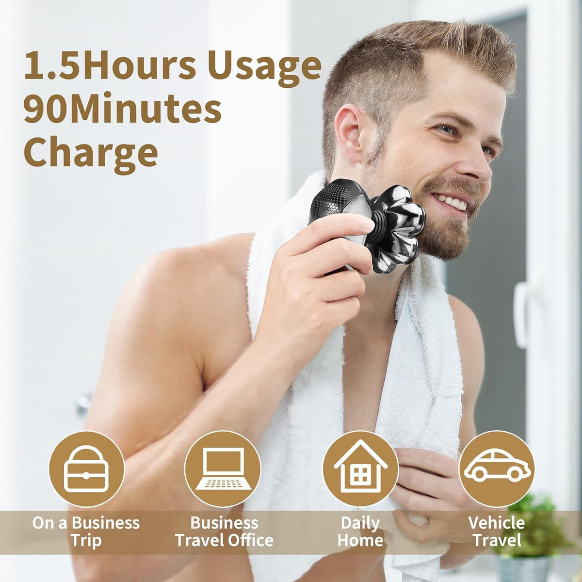SHPAVVER wet dry shaving provides flexible routine options