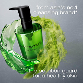 Shu Uemura AntiOxi+ cleansing oil emulsion texture for milky rinse.