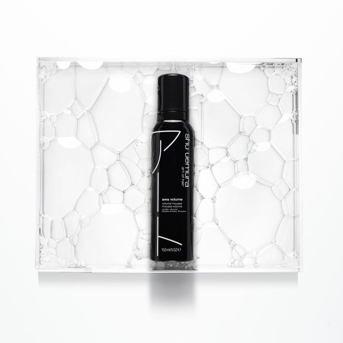 shu uemura art of hair Awa Volume mousse leaves silky finish and natural shine