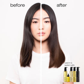 shu uemura art of hair Essence Absolue Nourishing Cream hair glow after application