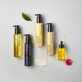 shu uemura art of hair Essence Absolue Nourishing Cream luxurious packaging showcased