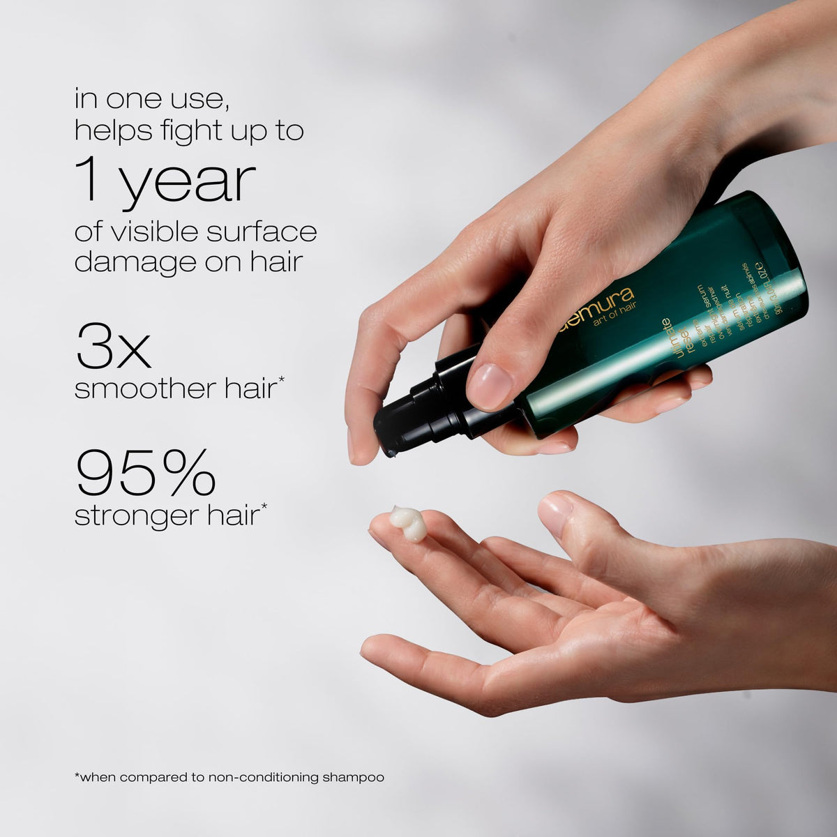 Overnight protection image showing silk knot technique for smoother morning hair.