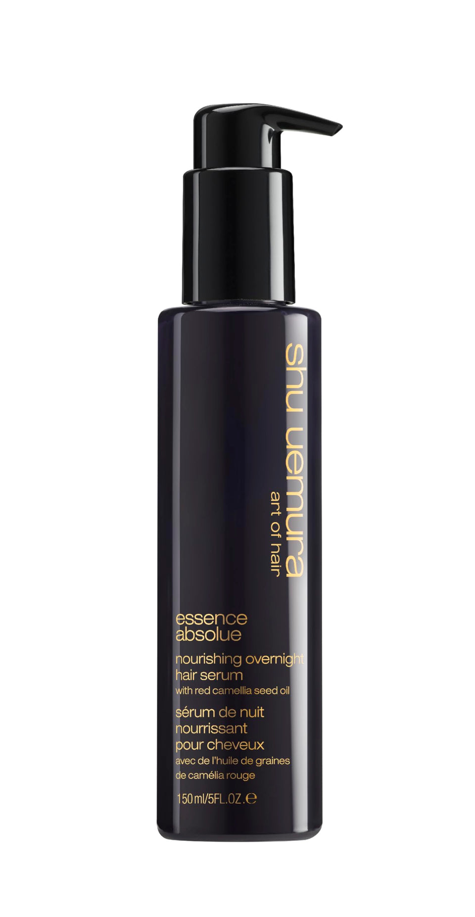shu uemura art of hair essence absolue overnight serum bottle for deep hydration while you sleep
