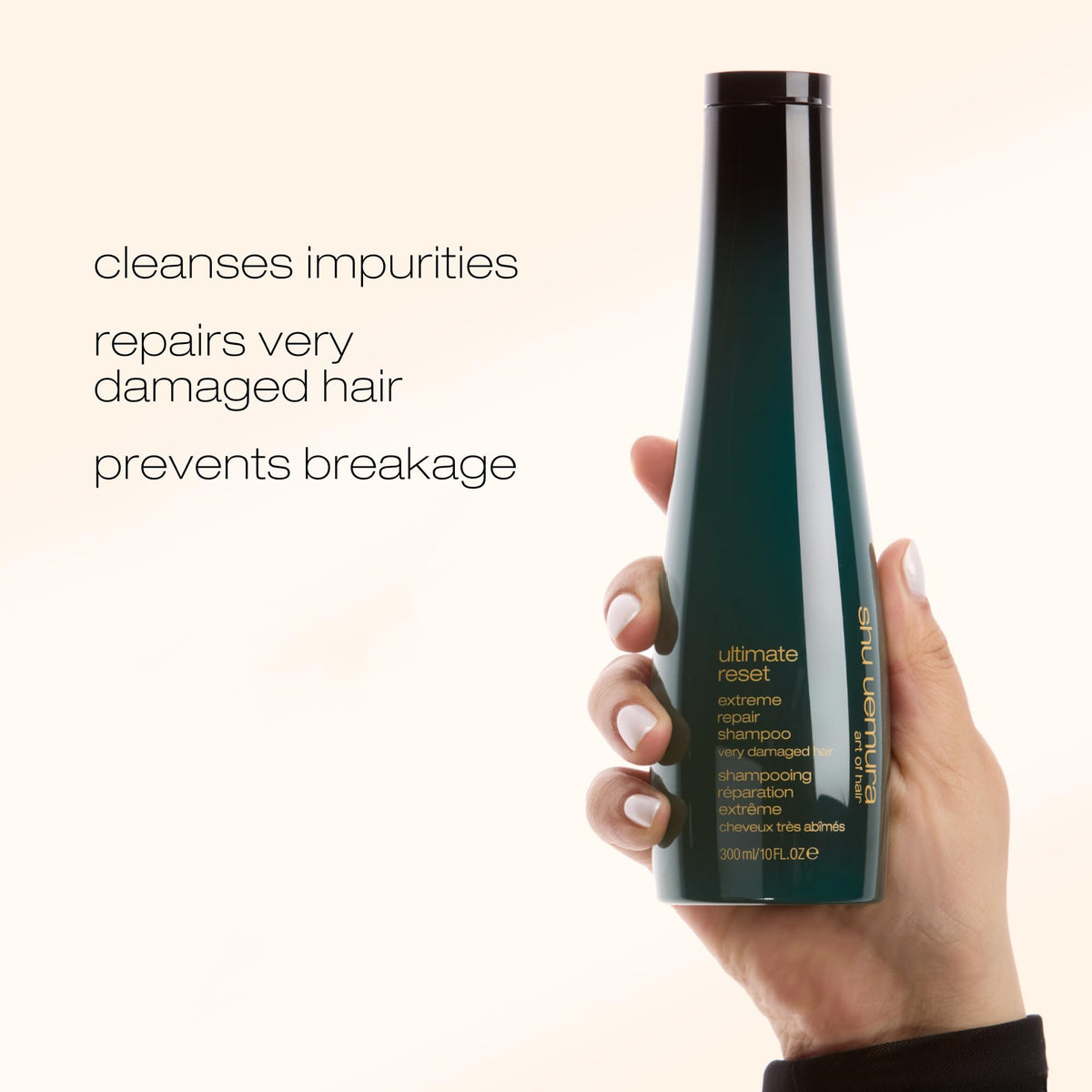 Fragrance notes evoke peach and orange blossom during washing for a pleasant sensory experience.