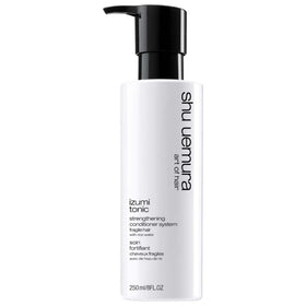 Shu Uemura Art of Hair Izumi Tonic bottle pour highlights hydration from rice water