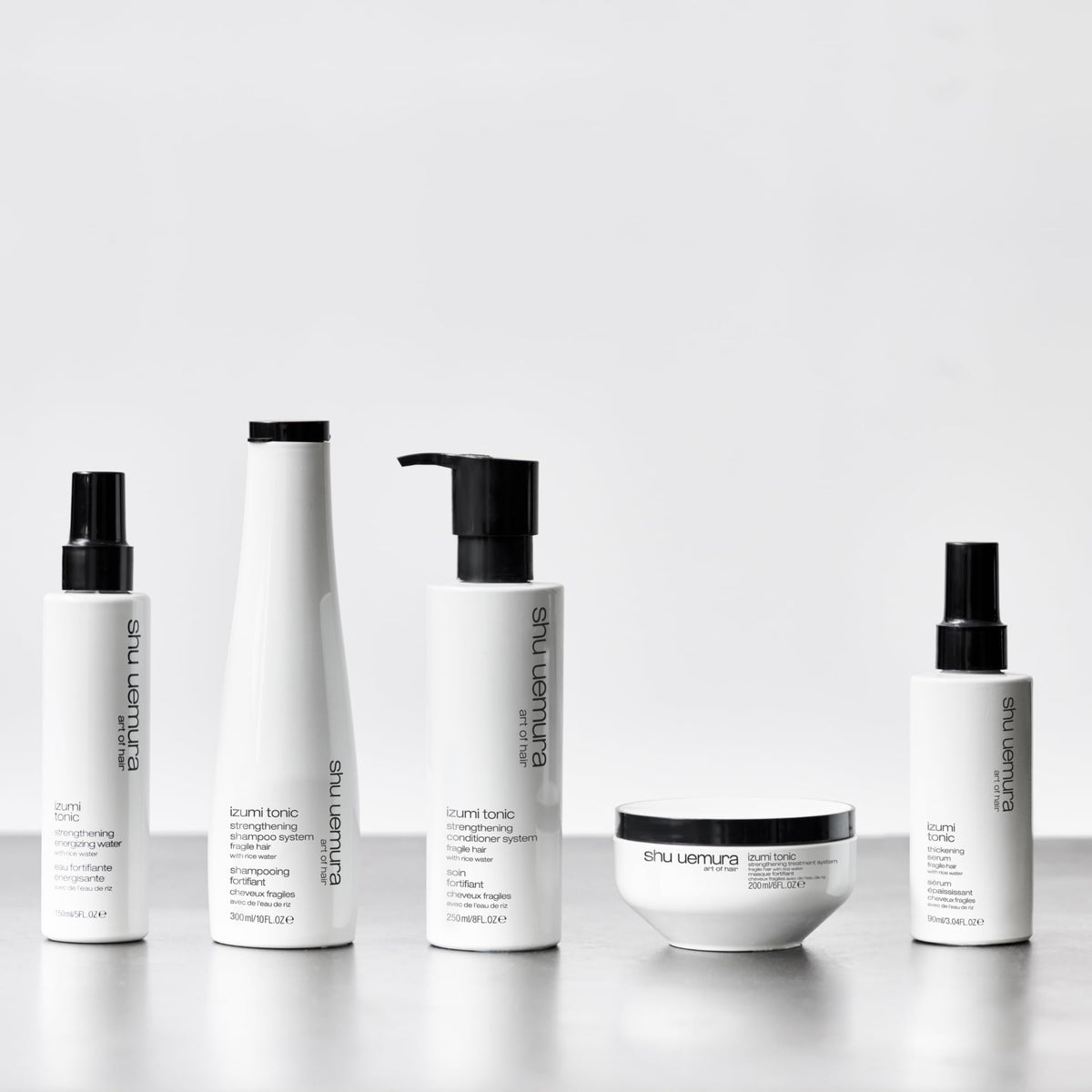 Shu Uemura Izumi Tonic eco-packaging shot highlights sustainability