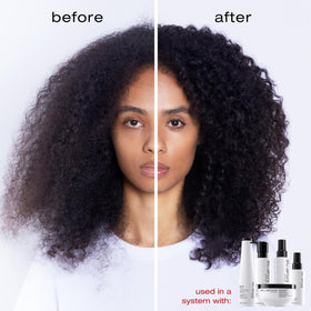 Izumi Tonic being poured for gentle cleansing and hair nourishment.