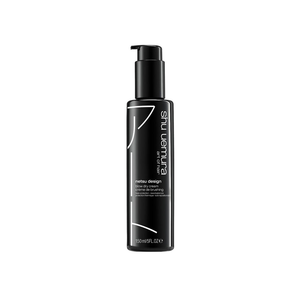 shu uemura art of hair netsu design blow dry cream tube front view for maximum volume
