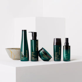 Smooth, nourished hair with renewed softness after use.