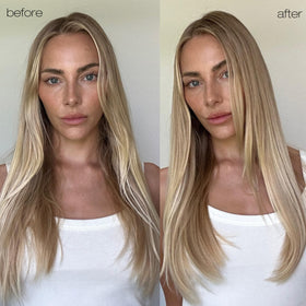 Shampoo lather forms in hand, signaling gentle cleansing and detangling for damaged hair.
