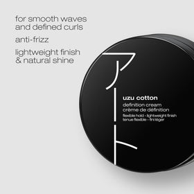 shu uemura art of hair Uzu Cotton Definition Cream texture swirls define waves